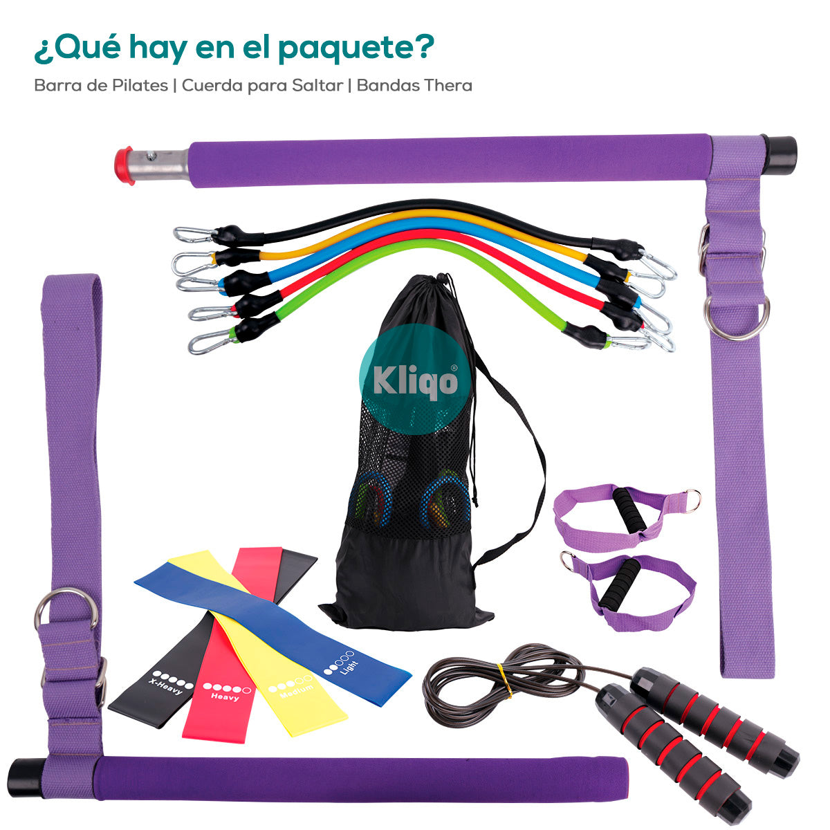 Kit de Entrenamiento en Casa para Pilates - Lila