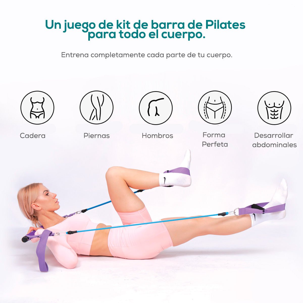 Kit de Entrenamiento en Casa para Pilates - Lila