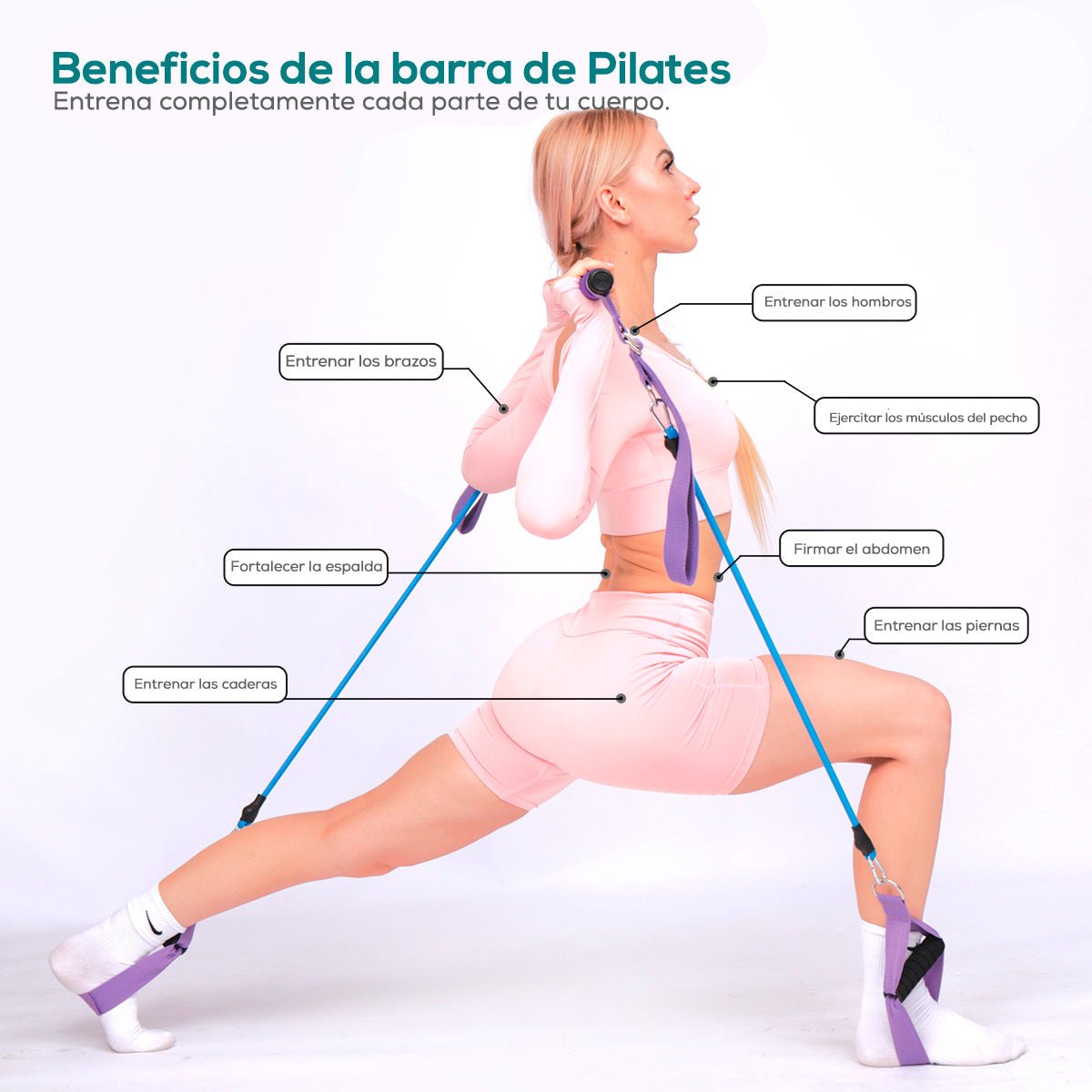 Kit de Entrenamiento en Casa para Pilates - Lila