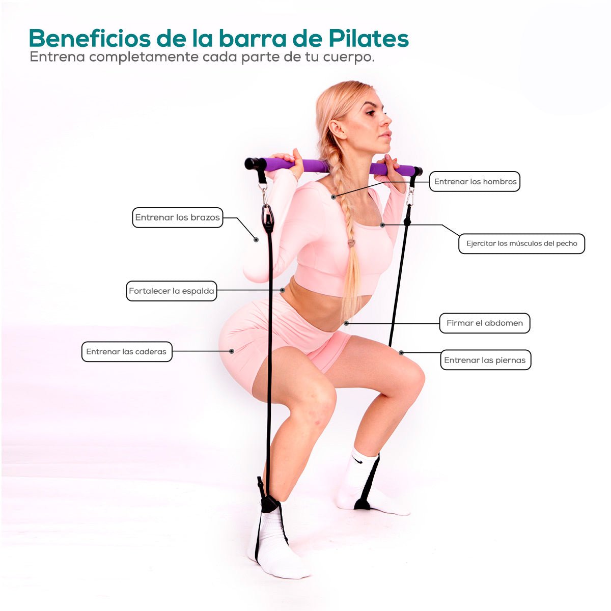 Kit de Entrenamiento en Casa para Pilates - Negro