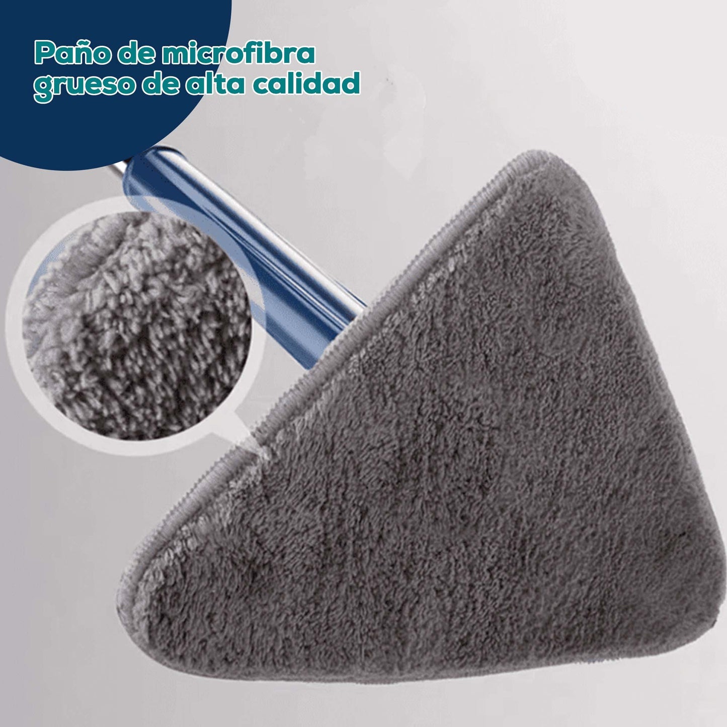 Fregona triangular y ajustable para uso 360°