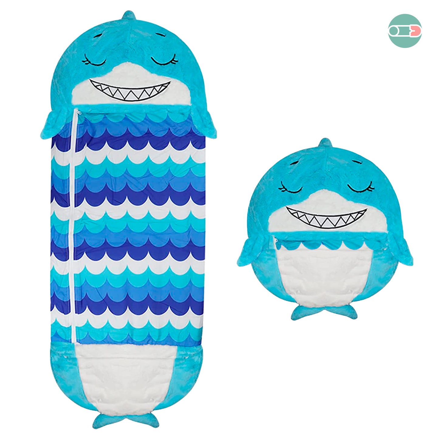 Almohada y saco de dormir infantil