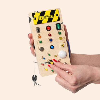 Tablero de Actividades de Madera para Niños Pequeños