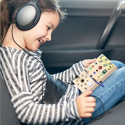 Tablero de Actividades de Madera para Niños Pequeños