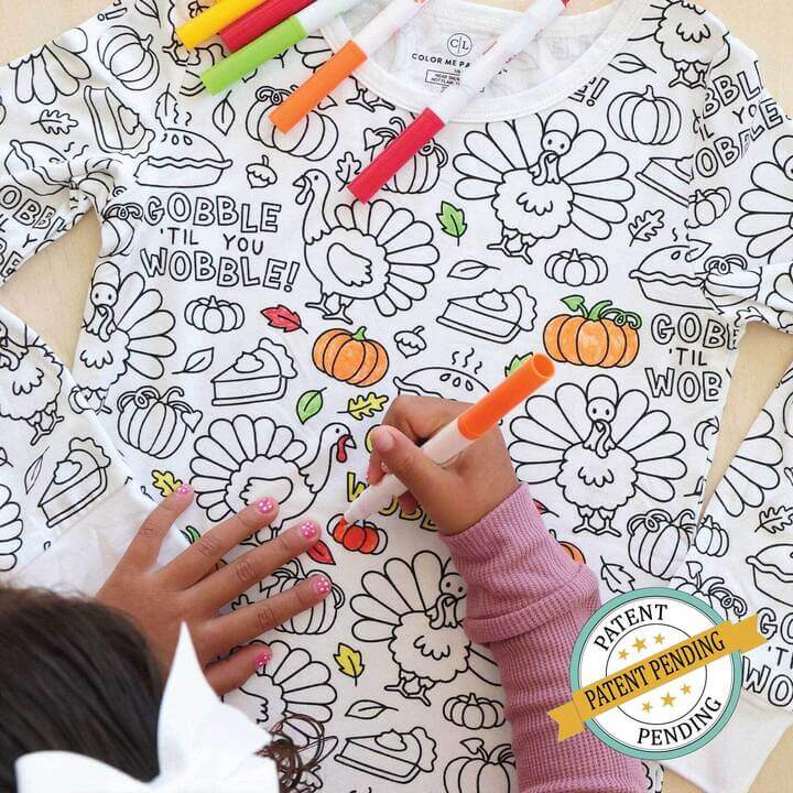 Pijama de Bambú para Colorear | Conjunto de Dos Piezas