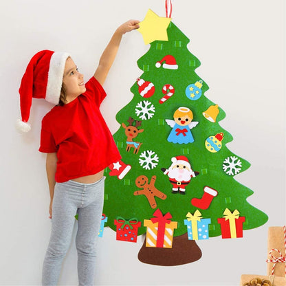 Árbol de Navidad de Fieltro DIY para Niños