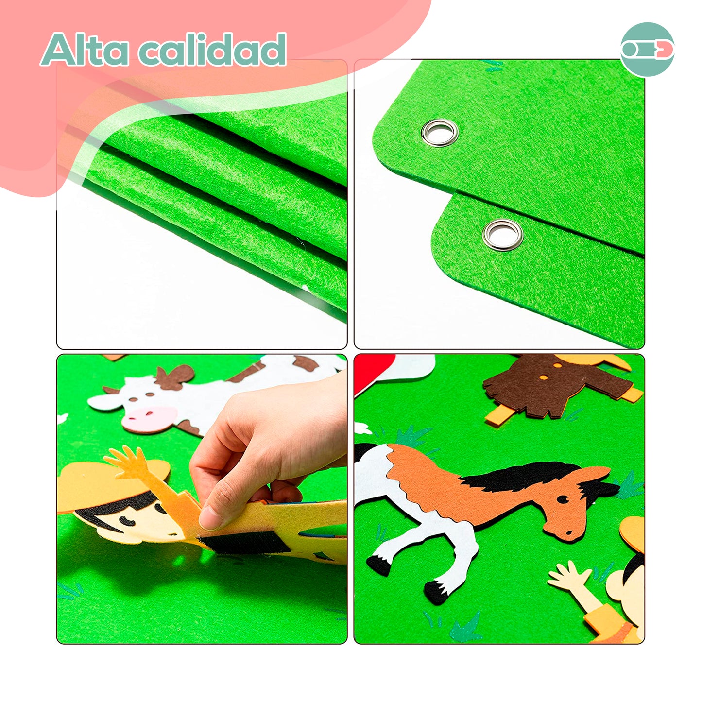 Juego de Tablas de Fieltro Para Niños