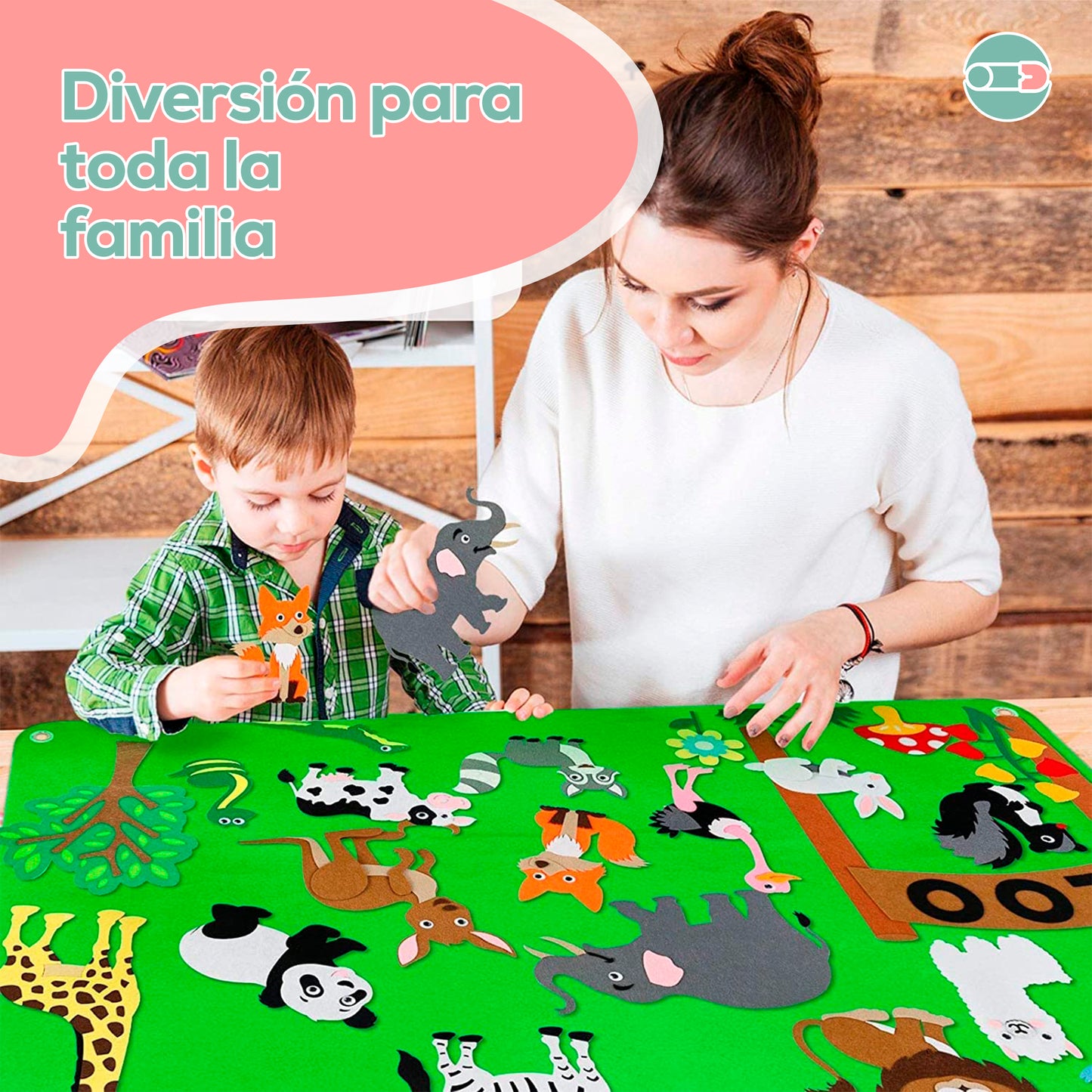 Juego de Tablas de Fieltro Para Niños